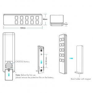 1 Zone Dimming Remote Control (R1)