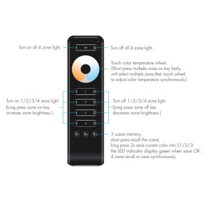 4 Zone Colour Temperature Remote Control (RS2)