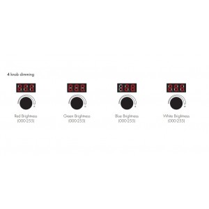 4 Knob RGBW LED RF Controller