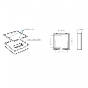 Battery Powered Wall Plate - 4 Zone Dimming 