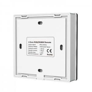 Battery Powered Wall Plate - 4 Zone RGB/RGBW