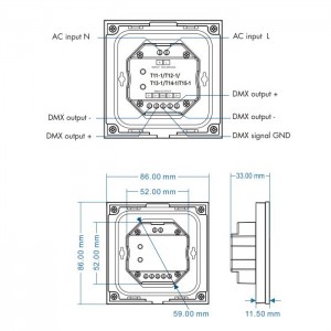 Mains Powered Wall Plate - 4 Zone CCT