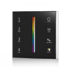 Mains Powered Wall Plate - 4 Zone RGB+CCT