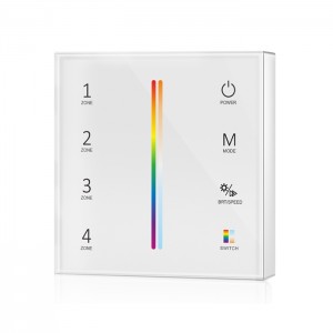 Mains Powered Wall Plate - 4 Zone RGB+CCT