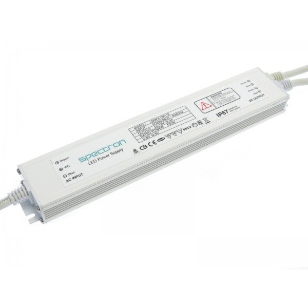 12V 160W IP67 SLIMLINE LED Driver with 100% Power Usage