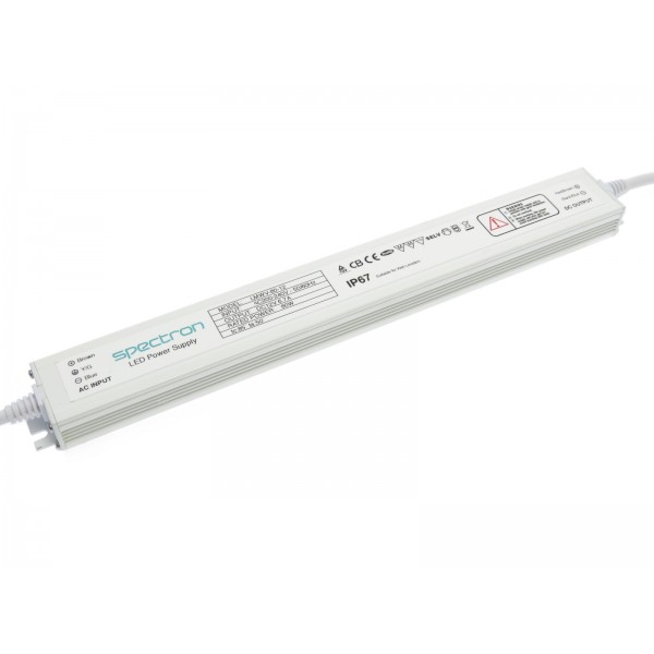 12V 120W IP67 SLIMLINE LED Driver with 100% Power Usage