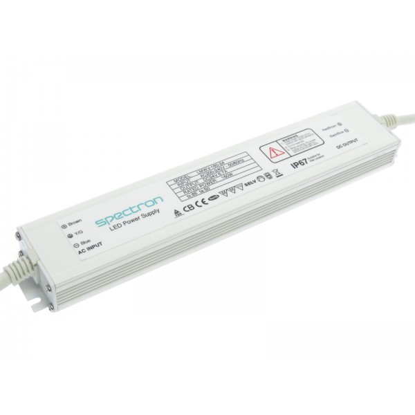 24V 160W IP67 SLIMLINE LED Driver with 100% Power Usage