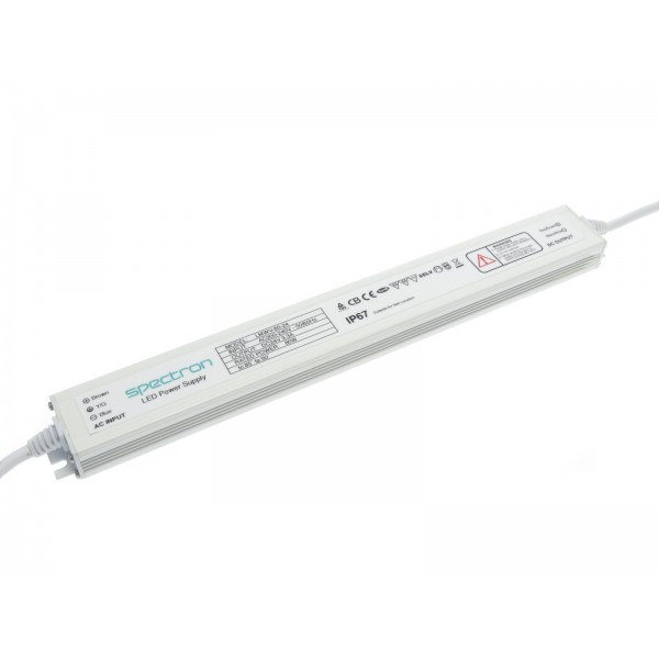 24V 80W IP67 SLIMLINE LED Driver with 100% Power Usage