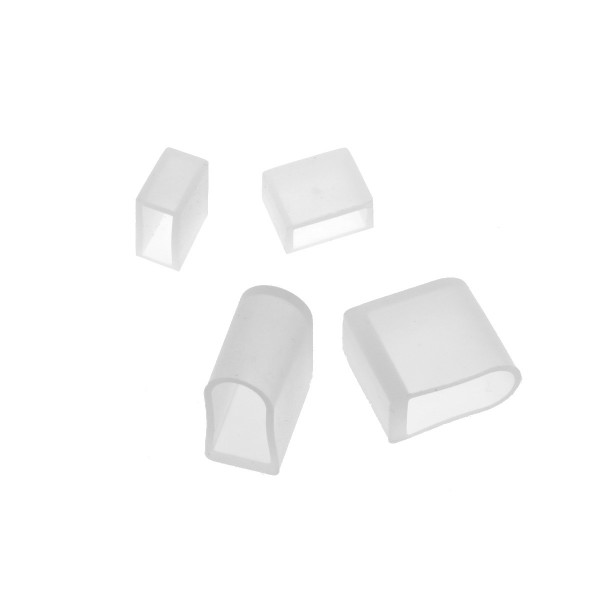 Silicone waterproof end caps - 6/8mm (10pcs)